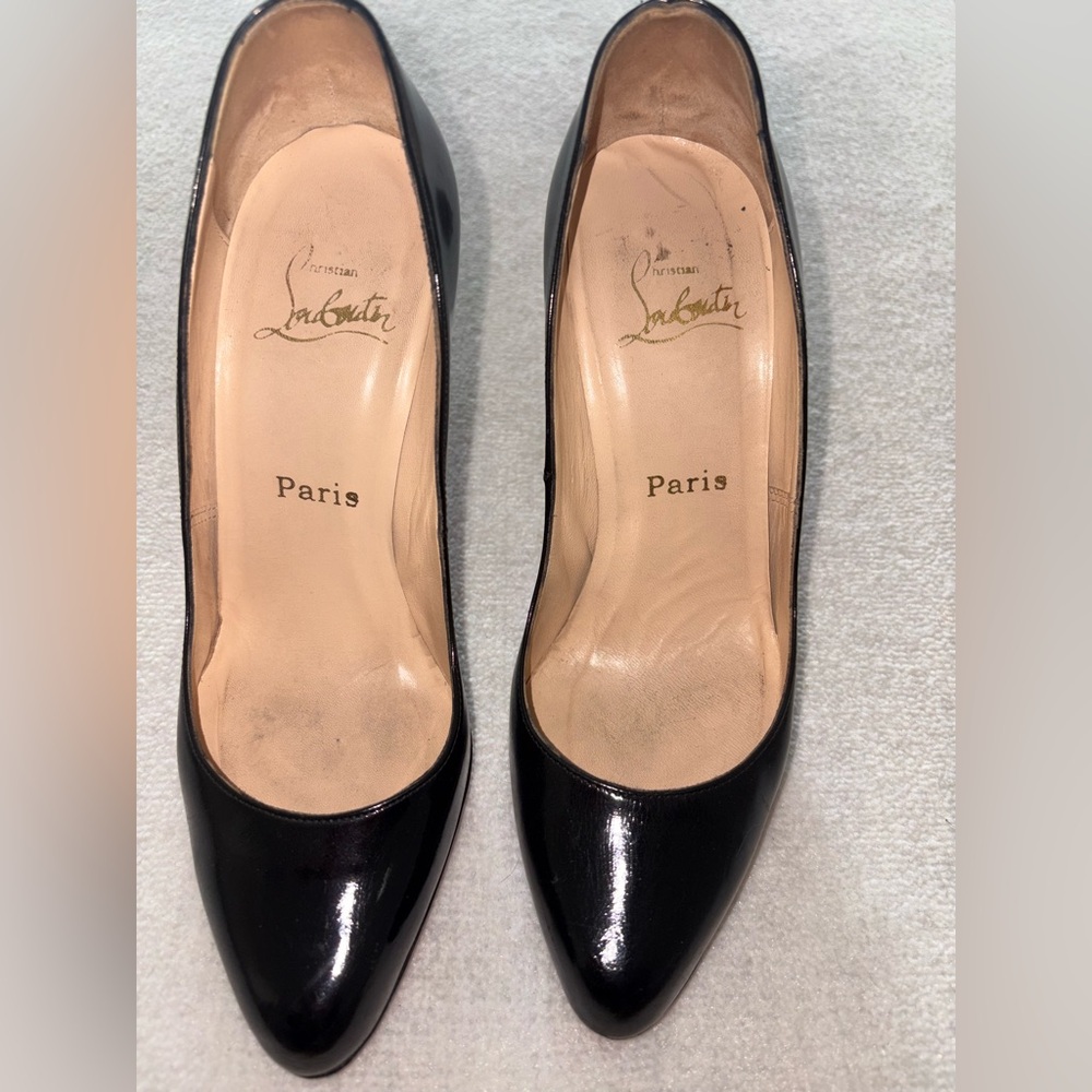 Christian Louboutin Black Patent Leather Heels
